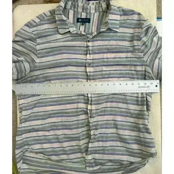 Lanai Men’s Short Sleeve Shirt Size XXL Made In Italy 100% Cotton Excellent Cond - Picture 3 of 8